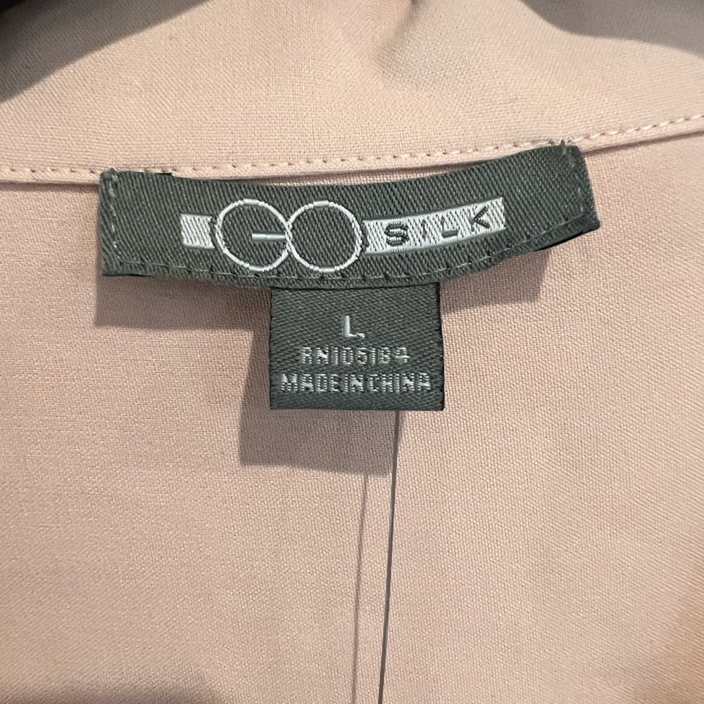 Beautiful Go Silk long sleeve blouse.  Brand new